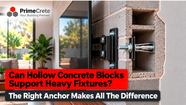 Can Hollow Concrete Blocks Support Heavy Fixtures?