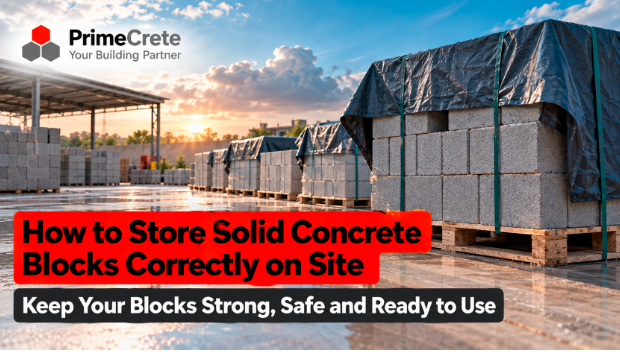 How to Store Solid Concrete Blocks Correctly on Site