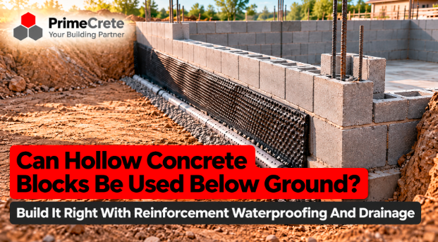 Can Hollow Concrete Blocks Be Used Below Ground?