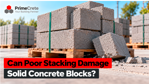 Can Poor Stacking Damage Solid Concrete Blocks?