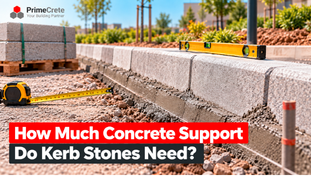 How Much Concrete Support Do Kerb Stones Need?