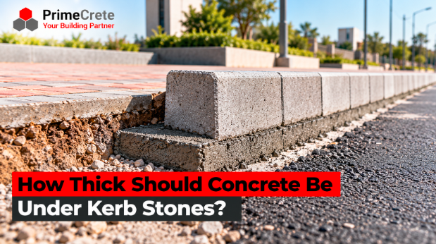How Thick Should Concrete Be Under Kerb Stones?